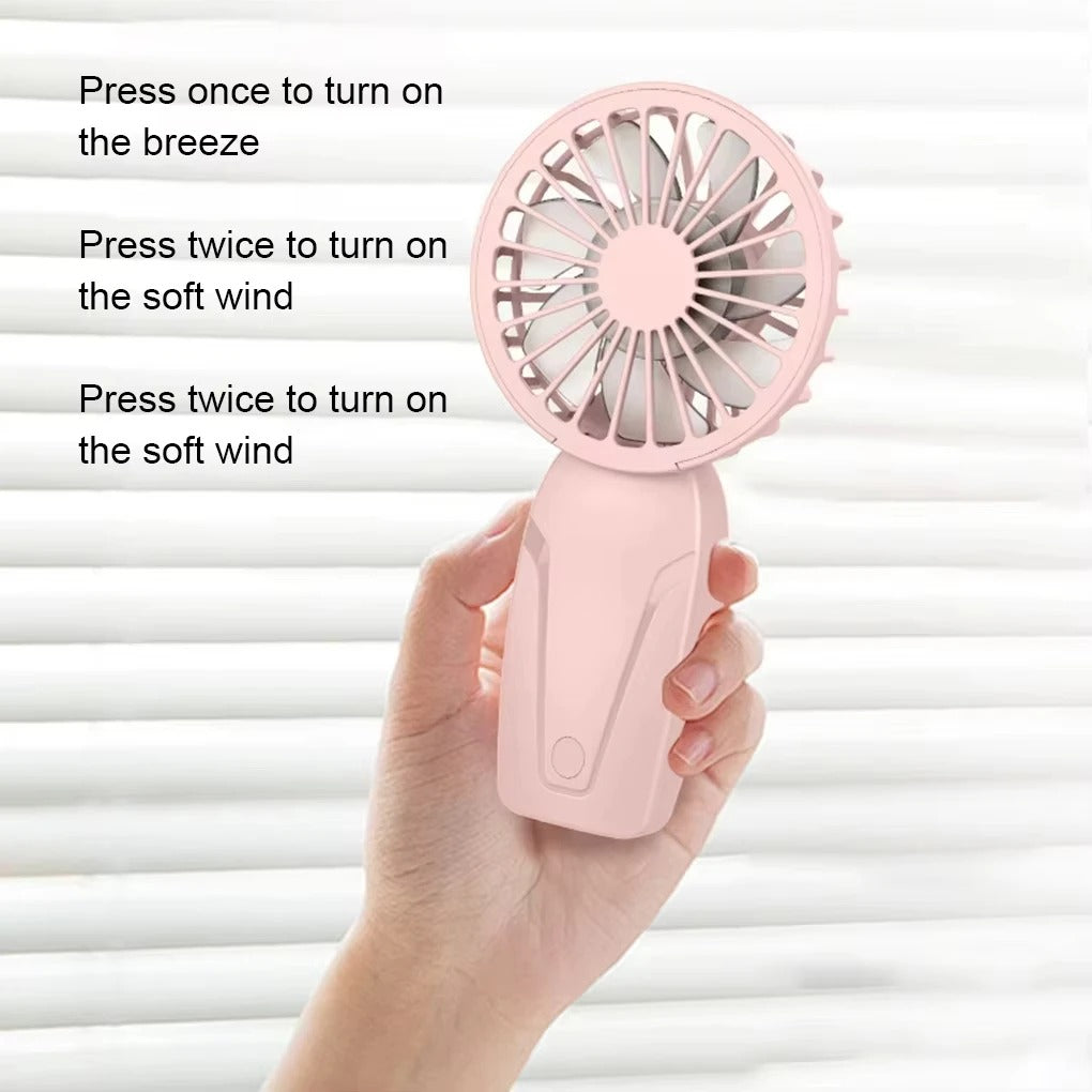 Portable Handheld Fan with Petal Blades
