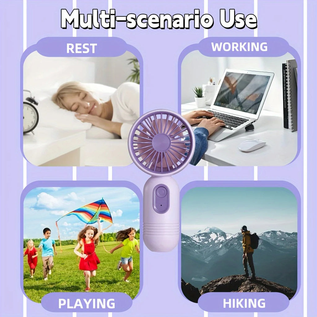 Capsule Handheld Fan – 3 Speed Quiet Portable Fan