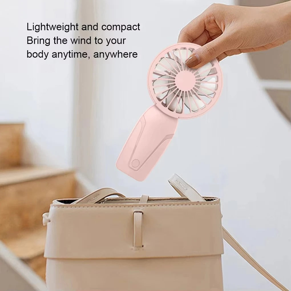 Portable Handheld Fan with Petal Blades