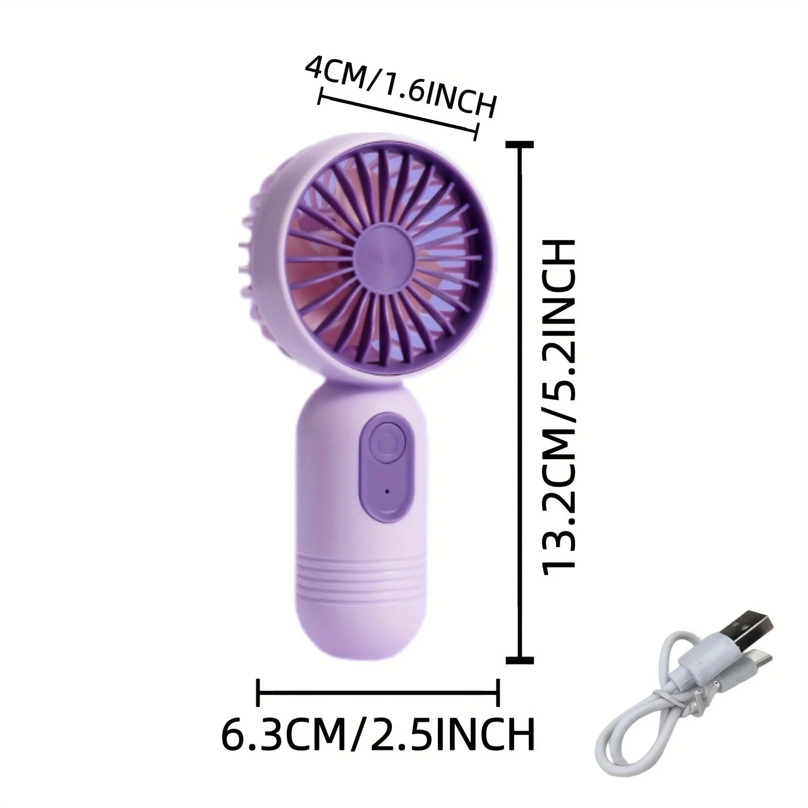 Capsule Handheld Fan – 3 Speed Quiet Portable Fan