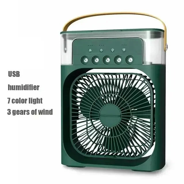 3-in-1 Portable Air Cooler – Fan, Humidifier & LED Night Light, 3 Colours