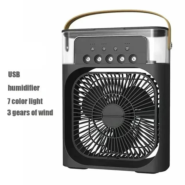 3-in-1 Portable Air Cooler – Fan, Humidifier & LED Night Light, 3 Colours