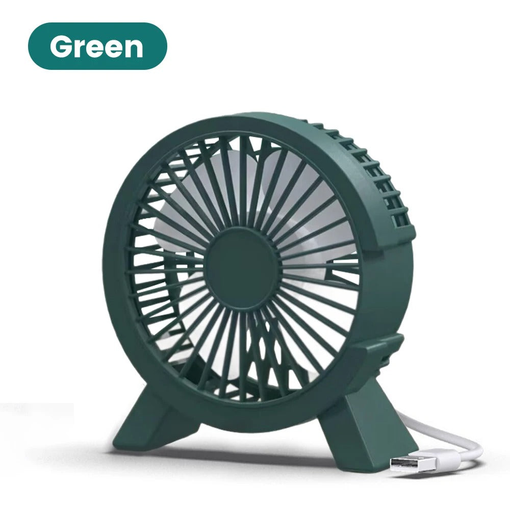 USB Desktop Fan – Low Noise, 30-Blade, 3 Colours, 12cm Compact Design
