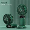 Portable Handheld Mini Fan – Foldable, 5 Speeds, 1800mAh USB Rechargeable, 5 Colours