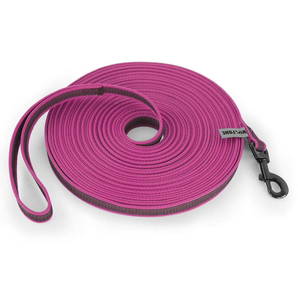 Long Dog Leash – Durable Latex Silk, Multiple Lengths, 8 Colours